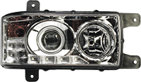 Блок-фара, КамАЗ, правая, с ДХО (8 LED) 31.3775- 8LEDS VF