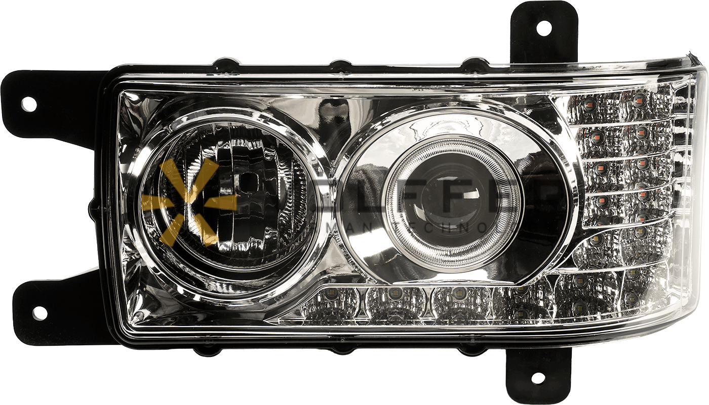 Блок-фара, КАМАЗ, левая, с ДХО (16 LED) 311.3775 16LEDS в сборе VF