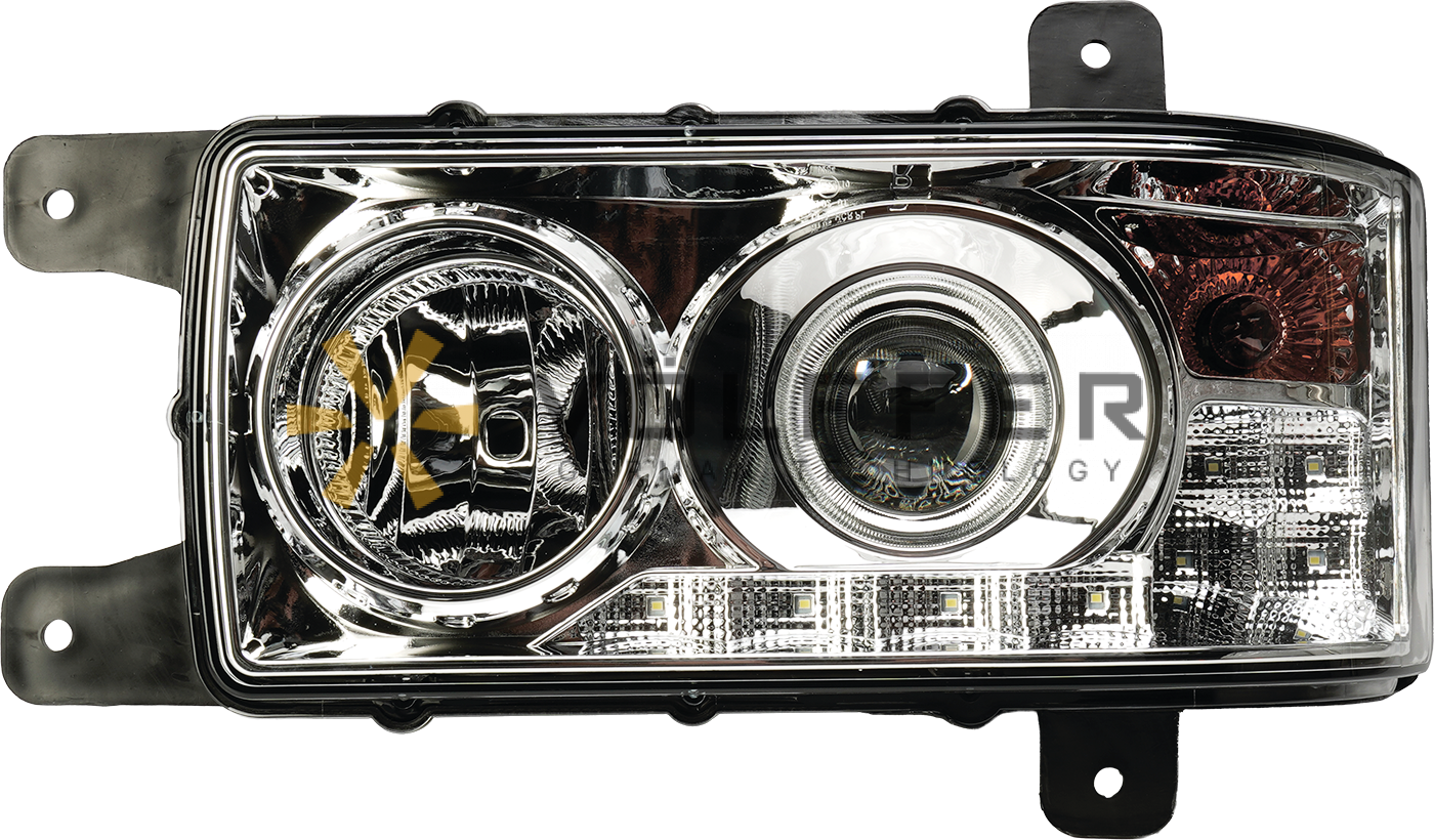 Блок-фара, КАМАЗ, левая, с ДХО (8 LED) 311.3775- 8LEDS VF