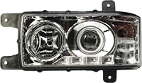 Блок-фара, КАМАЗ, левая, с ДХО (8 LED) 311.3775- 8LEDS VF