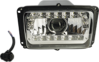 Фар МАЗ 18LED с дневным ходовым огнем, евро резъем 36.3775-30 VF