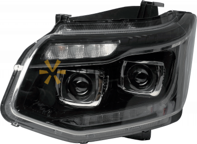 Блок-фара, СОБОЛЬ NN, ГАЗЕЛЬ NN, левая, с ДХО LED 112.19.92.3711-02VF