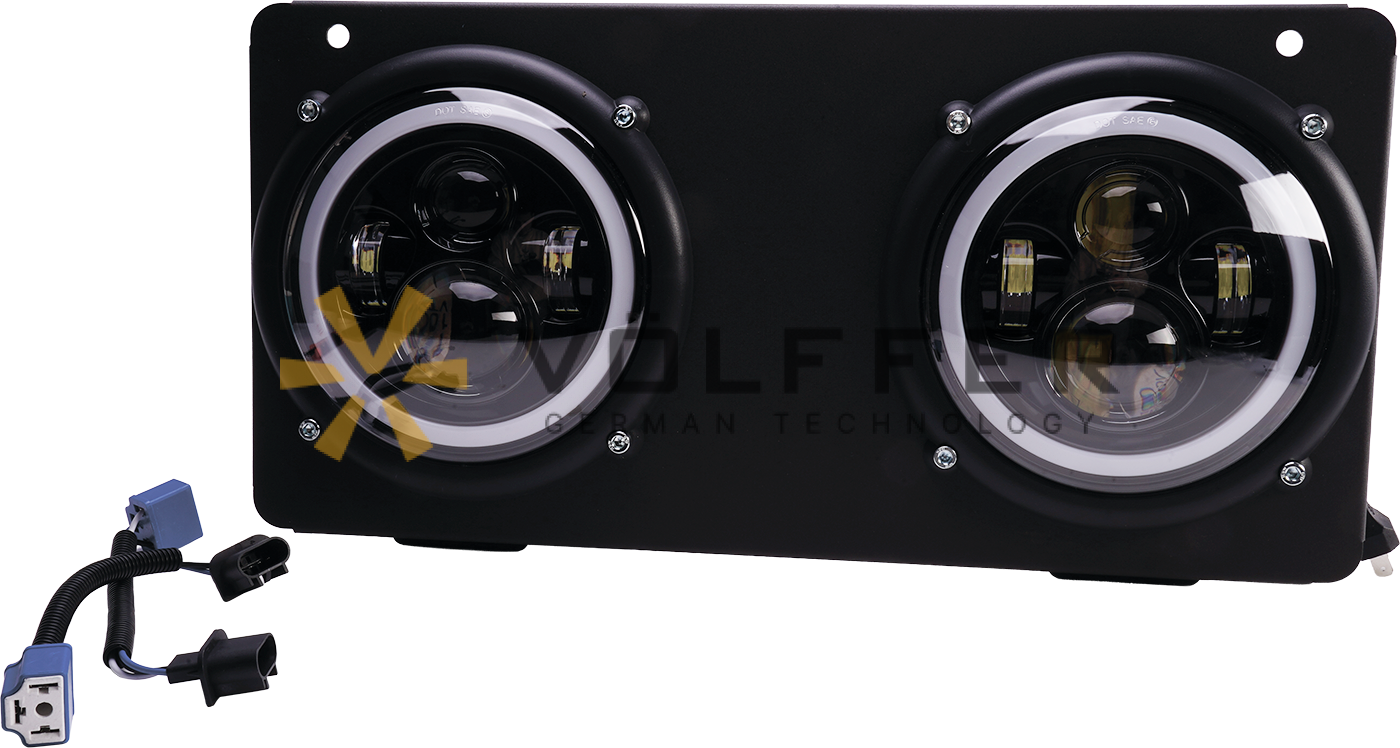 Комплект светодиодных фар (2 шт), FG309 VF LED  круглый