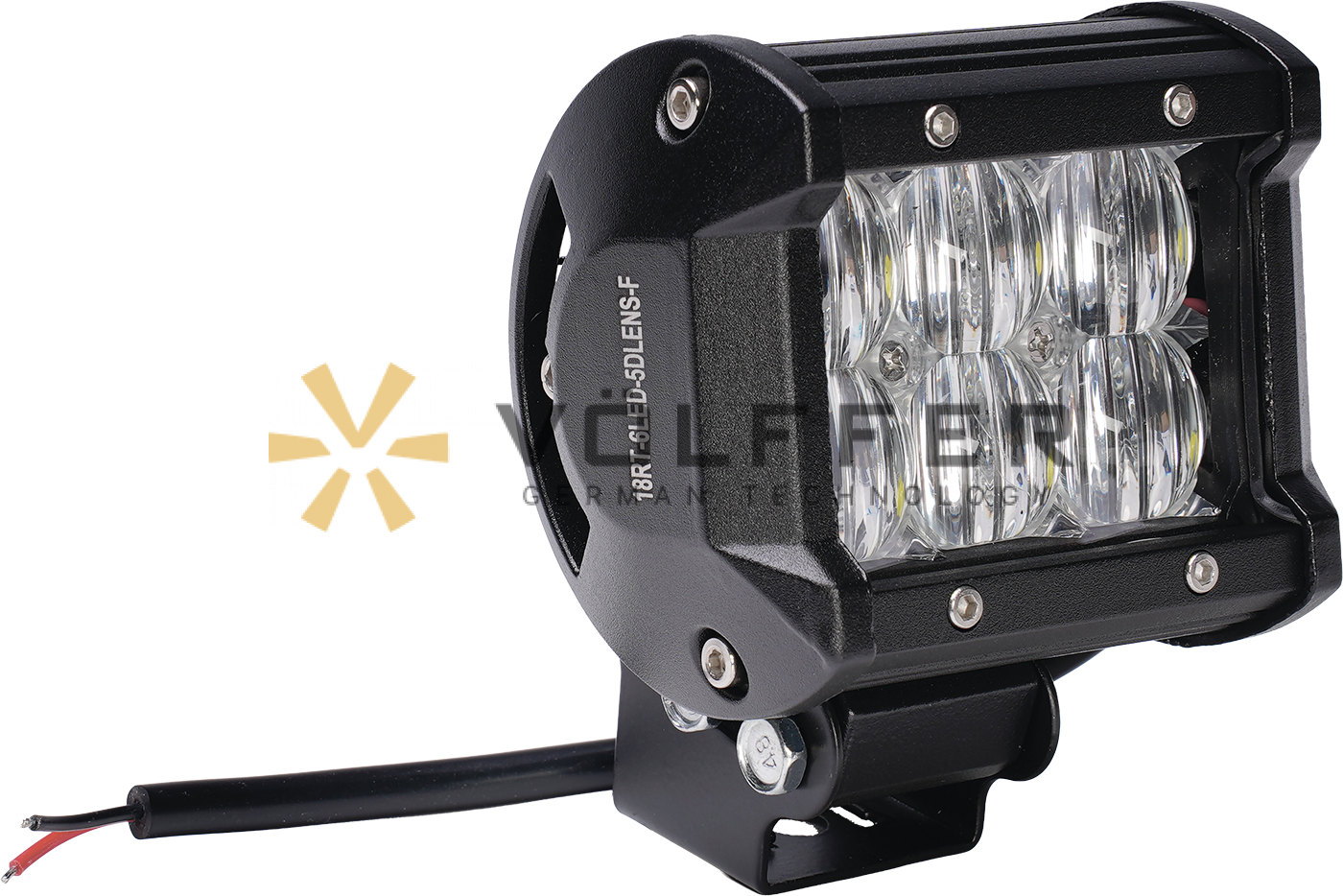 Фара светодиодная дополнительная , 18RT-6LED-5D LENS-F VF