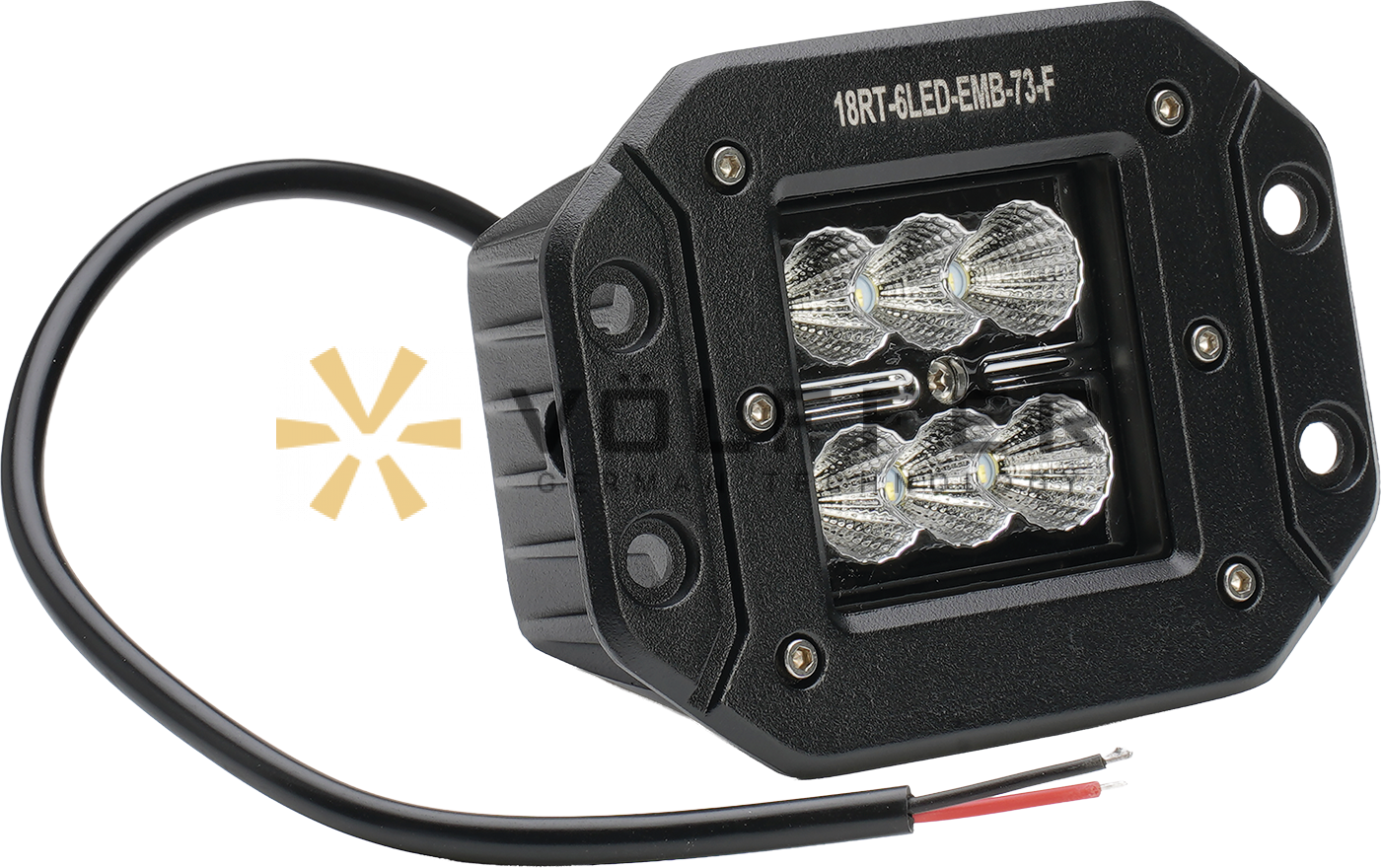 Фара светодиодная дополнительная, 18RT-6LED-EMB-73-F VF
