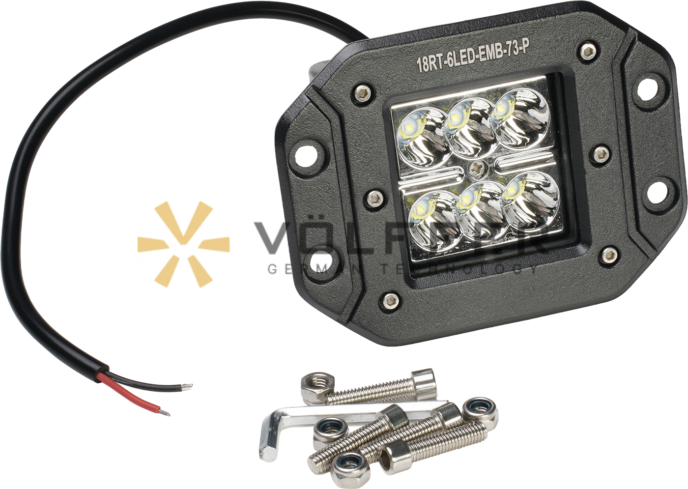 Фара светодиодная дополнительная , 18RT-6LED-EMB-73-P VF