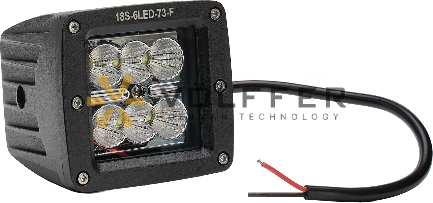 Фара светодиодная дополнительная , 18S-6LED-73-F VF